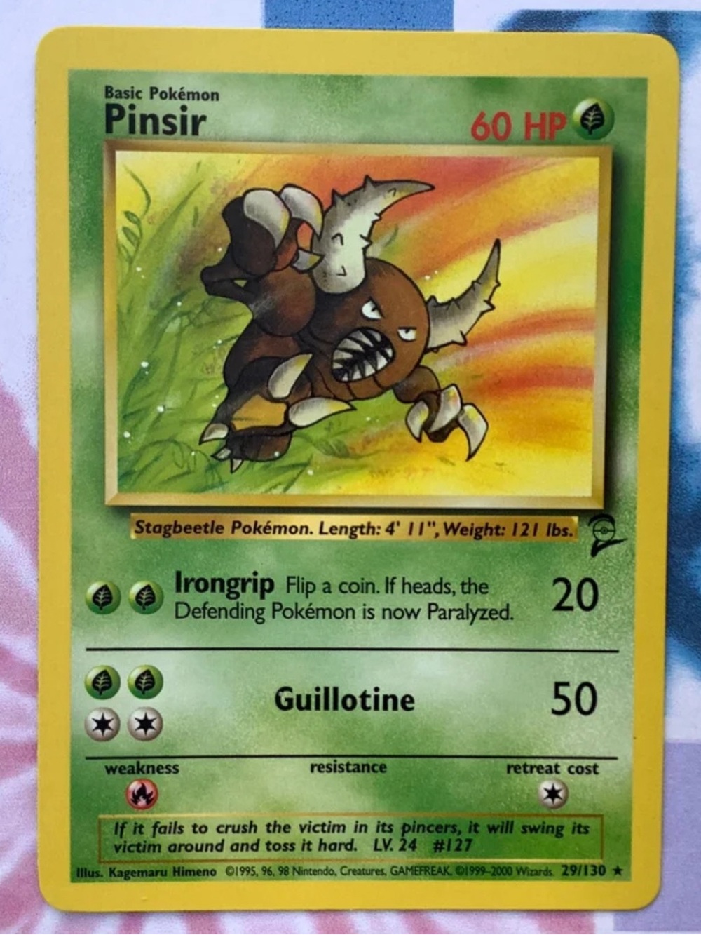 Pokemon Original Set 2 Base Pinsir